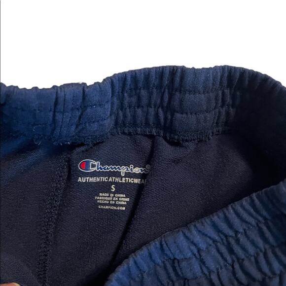 Champion Navy Fleece Sweatpants/Joggers Size S - Picture 3 of 4